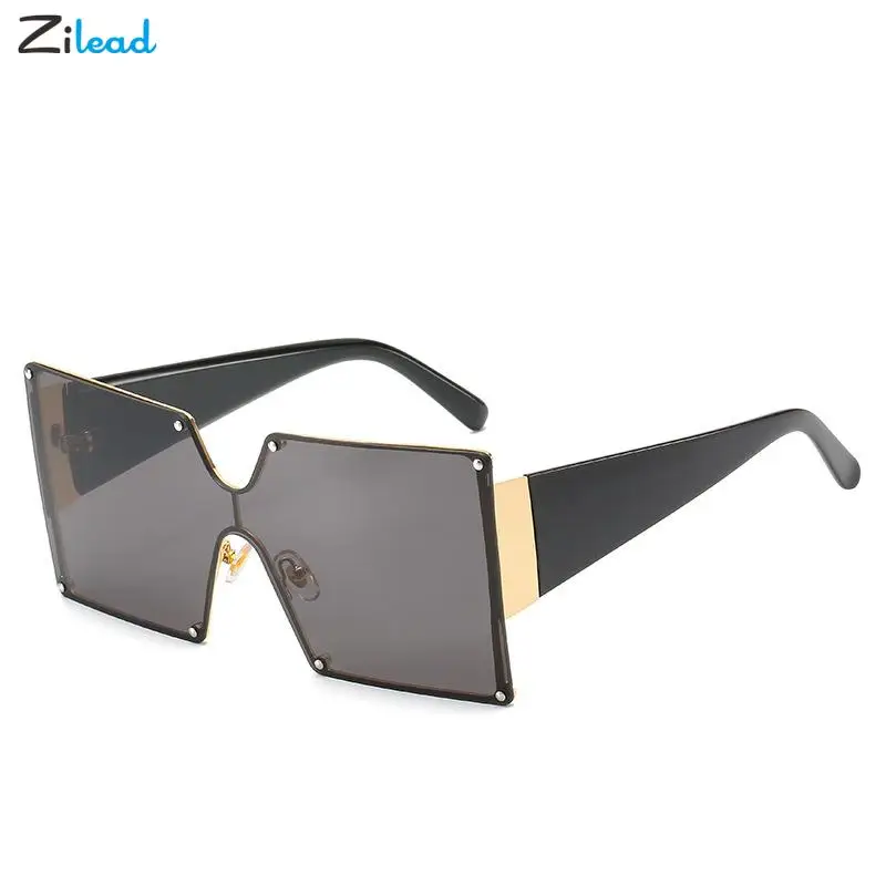 

Zilead Big Frame Women Sunglasses Luxury Retro Classic Oversize Color Sun Glasses Gradient Lens UV400 Shades Mirror Gafas De Sol