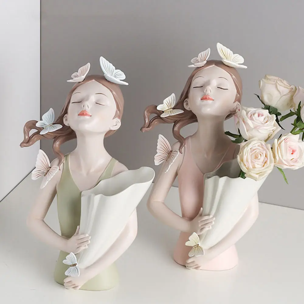 

1pc Desktop Jewelry Storage Tray Cartoon Resin Girl Decor Cute Home Decoration