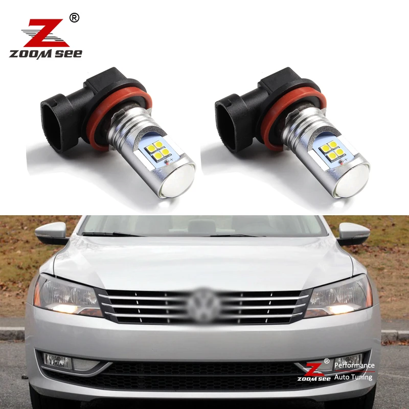2 шт. белый противотуманный светильник 6000k для VW Passat B7 TDI SE SEL 2011 2012 2013 2014 |