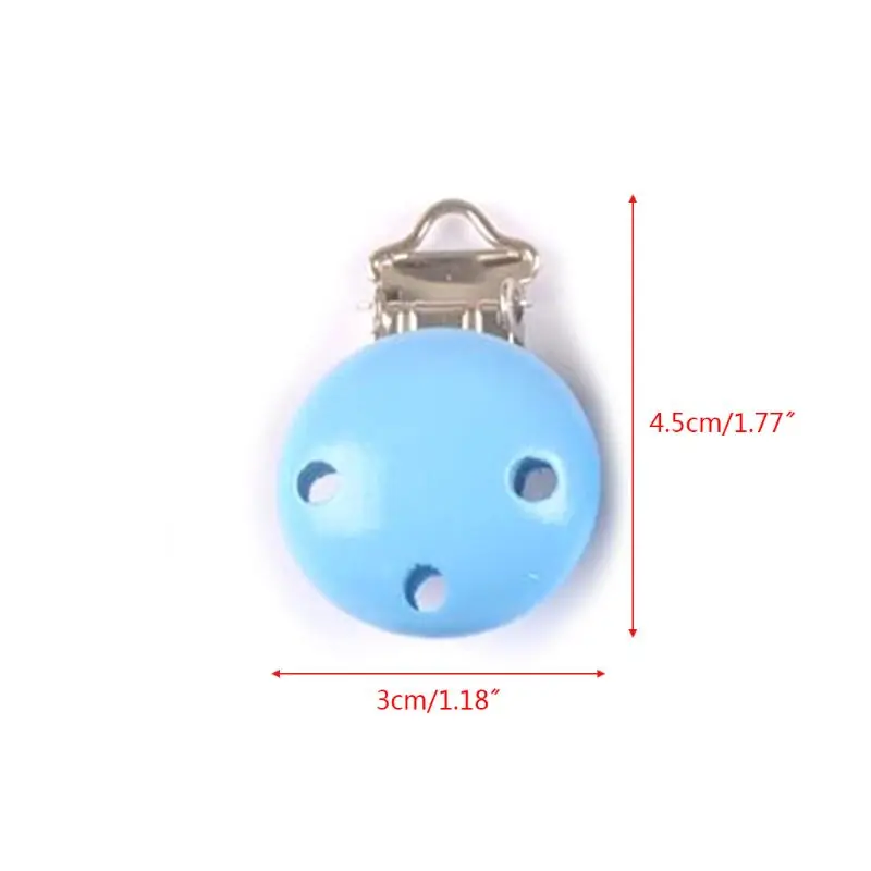 

Simple Cute Baby Pacifier Chain Clip DIY Making Accessories Wooden Beads Jewelry Anti-fall Clips Chains