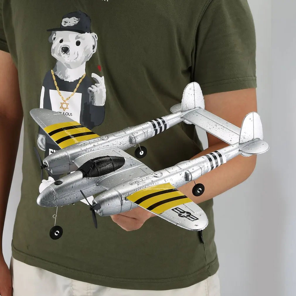 FX-816 Air Force P38 RC Airplane 2,4 GHz 2CH RC летательный аппарат с фиксированным крылом для детских игрушек