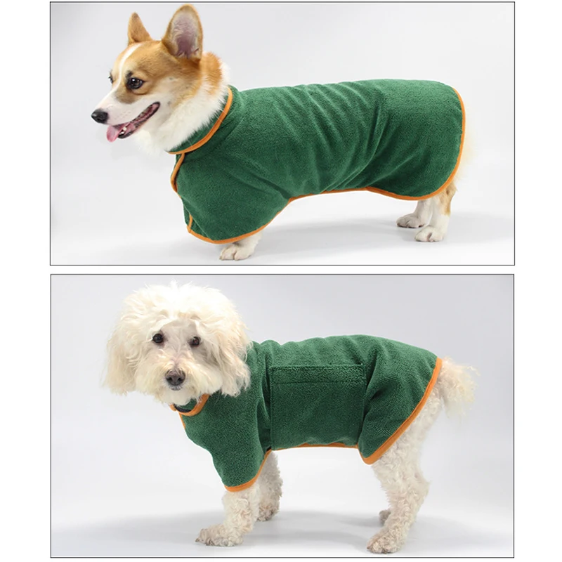 

XS-XL Pet Towel Dog Bathrobe Super Absorbent Pet Drying Towel Microfiber Dog Bath Towels Quick-Drying Pet Bath Towel Pet Cloak