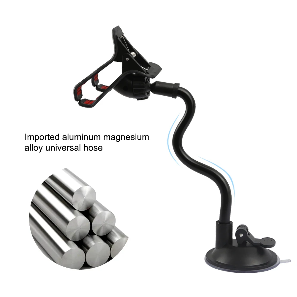 Круглая вращающаяся подставка для телефона с присоской длинная держатель