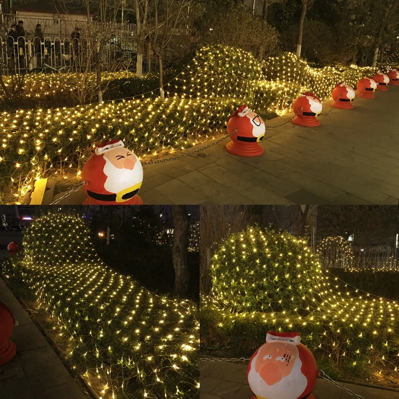 СВЕТОДИОДНАЯ Гирлянда для рождественских праздников 1 5 МХ1 м 2x3 4x6 рождественские