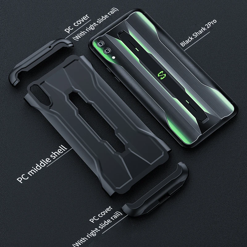 Оригинальный чехол GKK для Xiaomi BlackShark 2 Pro противоударный без краев матовый Жесткий