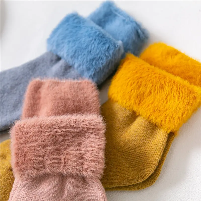 10 Pairs Per Set Autumn and Winter New Women's Socks Solid Color Female Socks Thickened Socks Floor Socks Manufacturer Wholesale