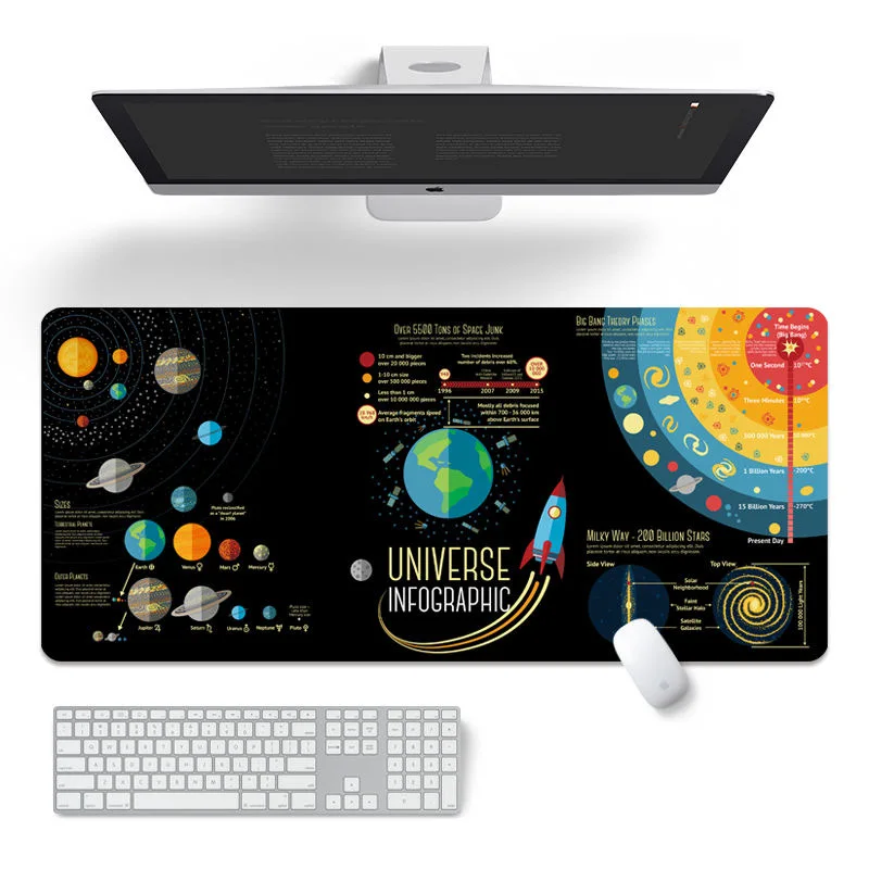 

90x40cm Large Mouse Pad Universe Starry Sky Family Laptop Gamer Rubber Mouse Mat Thicken Mouse Pad Computer desk Protect matft