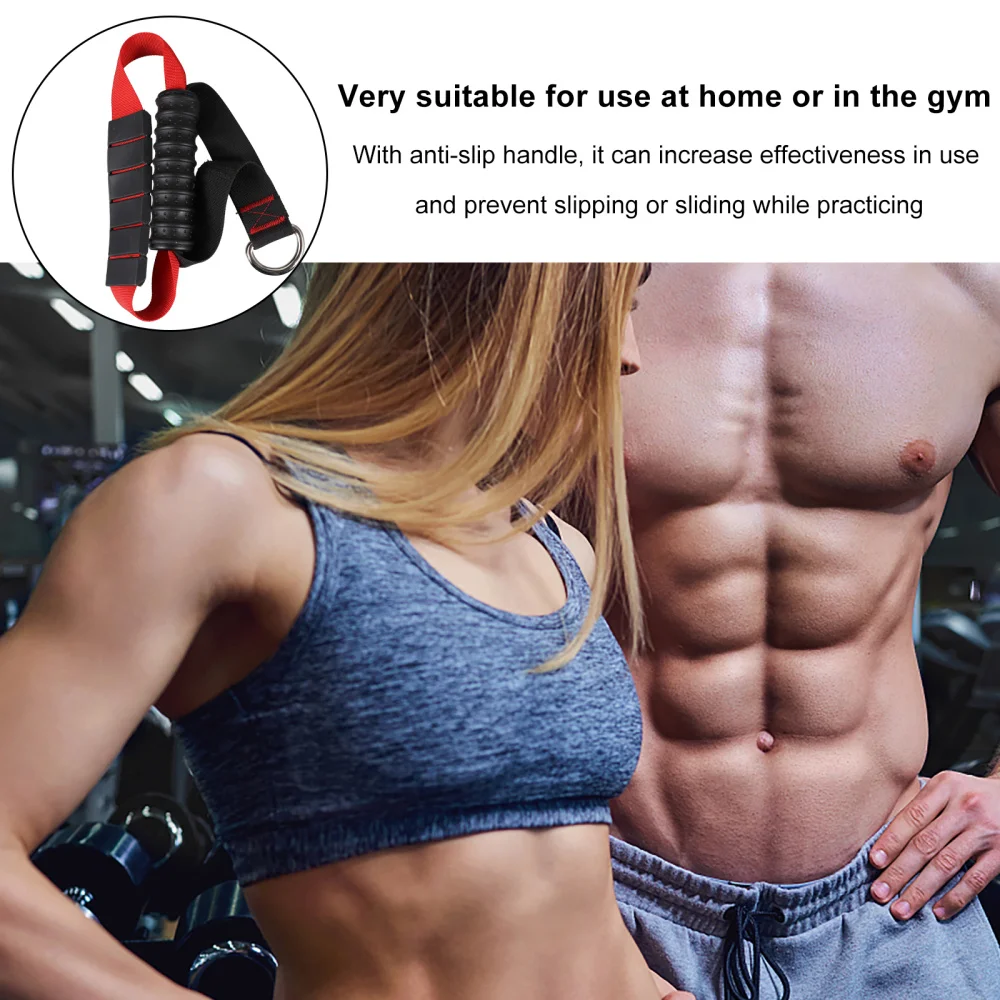 

1pc Rope Handle Arm Tricep Pulldown Training Rope Arms Strength Training