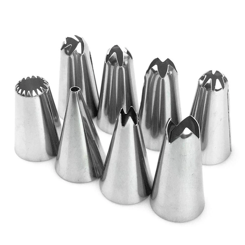 

Stainless Steel Silicone Cake Decorating Tool Kits Piping Tip and Bag Baking Icing Set, with 3 Spatulas Baking Decoration Tool