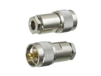 1pcs uhf pl259 male plug connector clamp rg5 rg6 5d fb lmr300 cable rf coaxial brass straight new