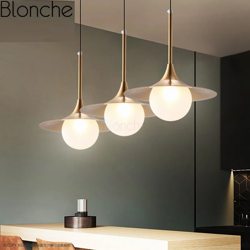 Современная стеклянная подвеска светильники скандинавские креативные