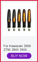 Для Kawasaki Z650 Z750 Z800 Z900 Z1000 Versys 650 1000 ZX6R ZX10R Универсальный 10 мм мотоциклетные поворотные сигнальные Индикаторы СВЕТОДИОДНЫЙ шоры