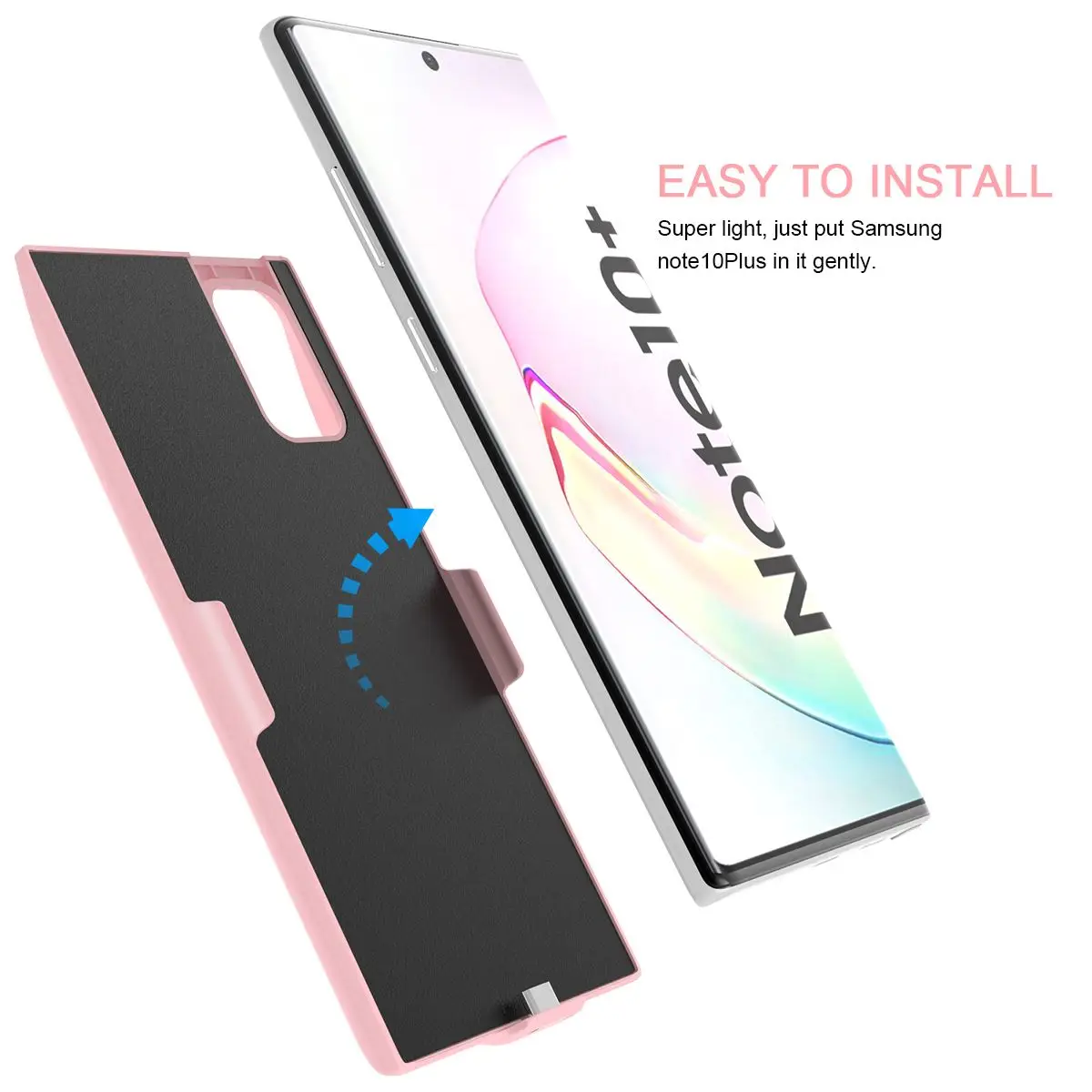 Для samsung Galaxy Note 10 Plus 7000 мАч зарядное устройство чехол внешнее резервное power Bank