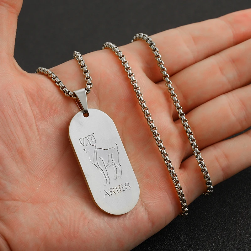 Двенадцать подвеска Созвездия ожерелье 12 видов стилей узор Ожерелье для мужчин
