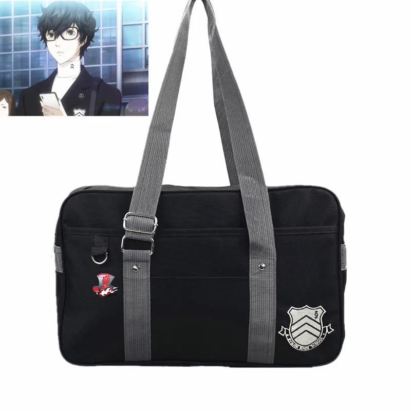 Аниме сумка Persona 5 P5 Shujin Gakuen настоящая школьная JK форменная Наплечные сумки Акира