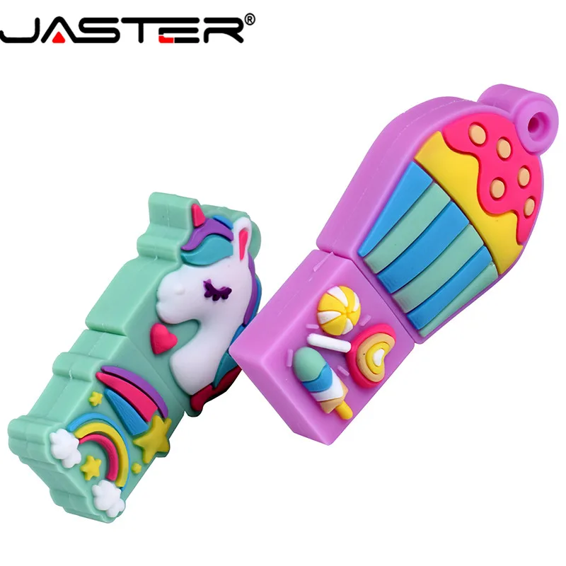 JASTER USB 2 0 Милая мультяшная ручка Конфета чехол модель флеш накопитель 4 ГБ 8 16 32 64