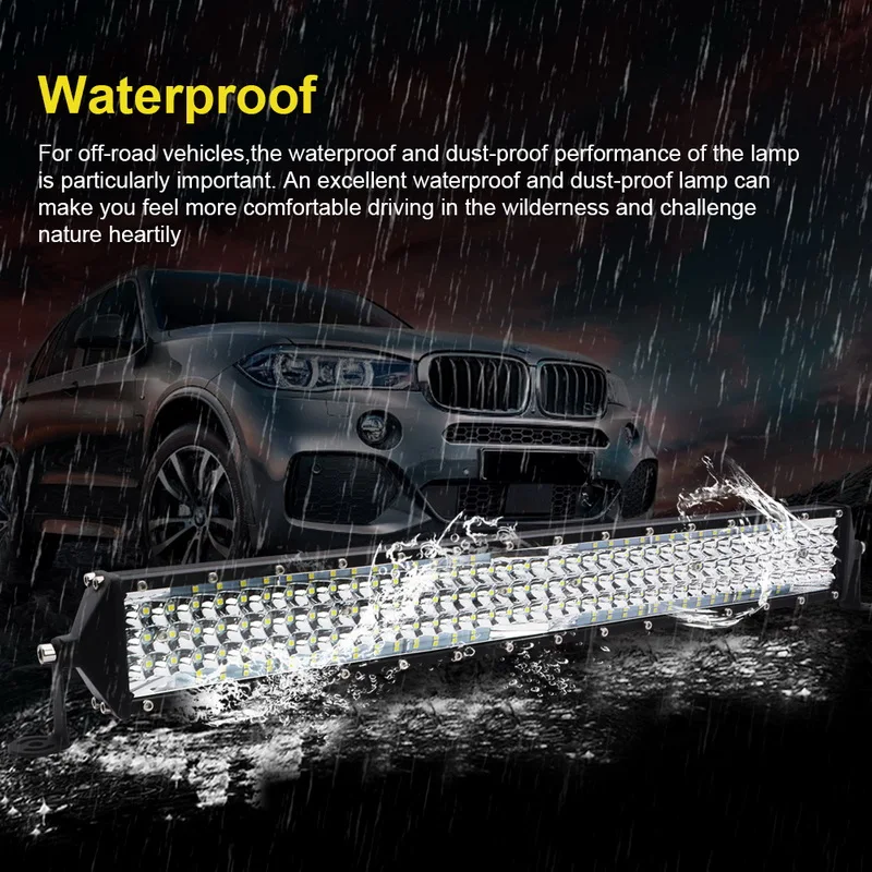 Safego 1" 22" 264W 528W тонкий светодиодный рабочий светильник бар комбинированный прожектор луч светодиодный вождения светильник бар для бездорожья Лодка Грузовик 4x4 ATV внедорожник