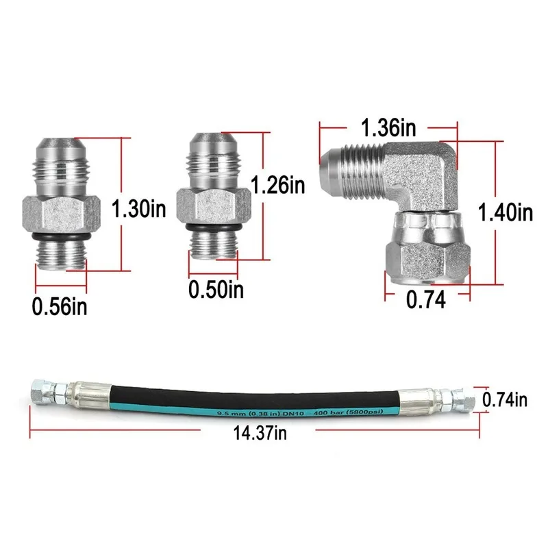 1Set Car Racing High Pressure Oil Pump HPOP Hoses Lines Kit for 99-03 Ford 7.3L Powerstroke Transfer Tubes | Автомобили и