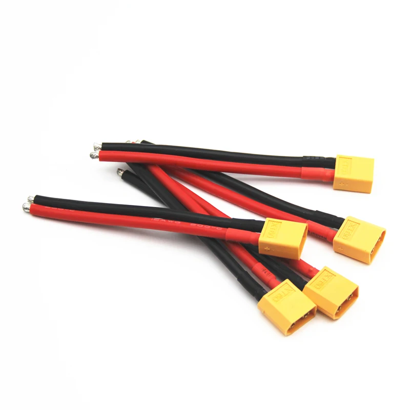 Т-образный Разъем XT60 Папа-мама с 100 мм 14AWG силиконовый провод для iMax b6 аксессуар RC