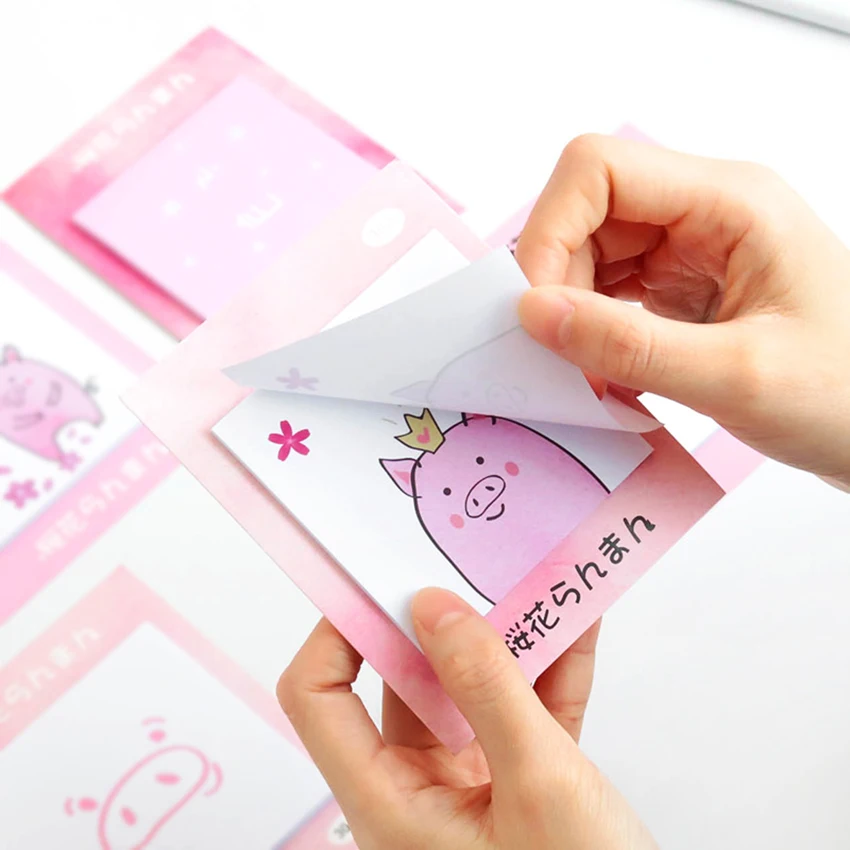 Мультяшная копилка блокноты для записей Закладка бумажная наклейка стикеры