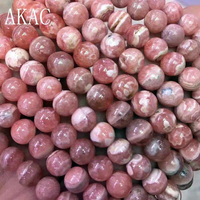 

1Bracelets Approx7-7.8mm 100% Natural rhodochrosite bracelets beads send randomly