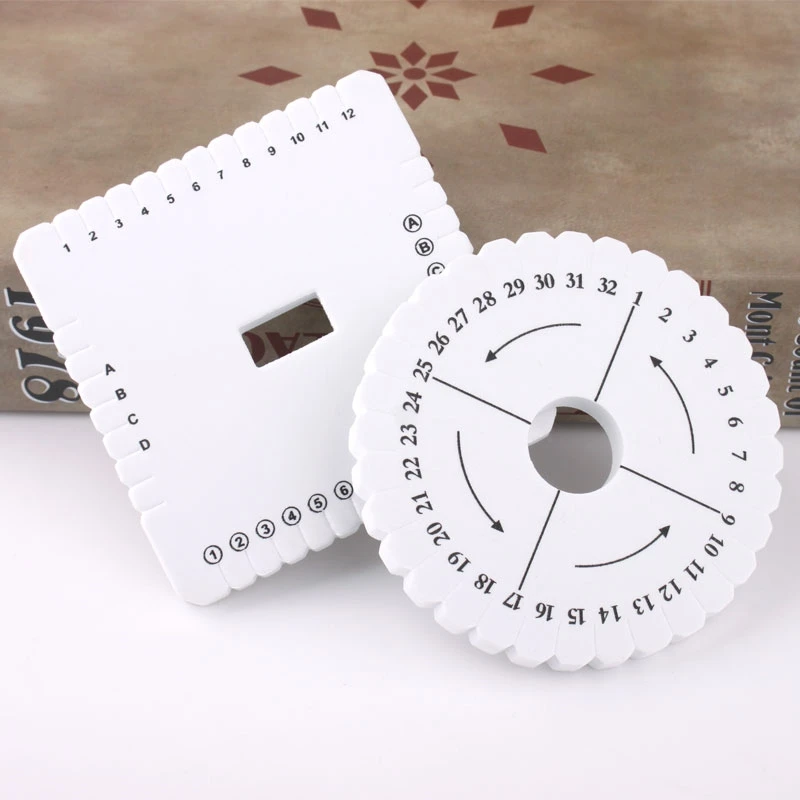 Домашний круглый квадратный браслет для вязания Kumihimo диск лоток Плетеный