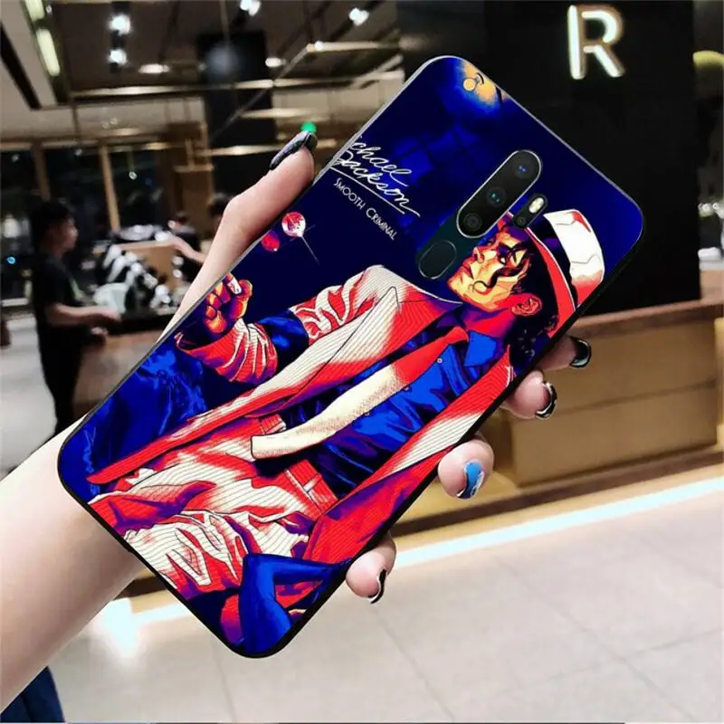 HPCHCJHM Майкл Джексон танцующий король черный мягкий чехол для Oppo A5 A9 2020 Reno2 z Renoace 3pro