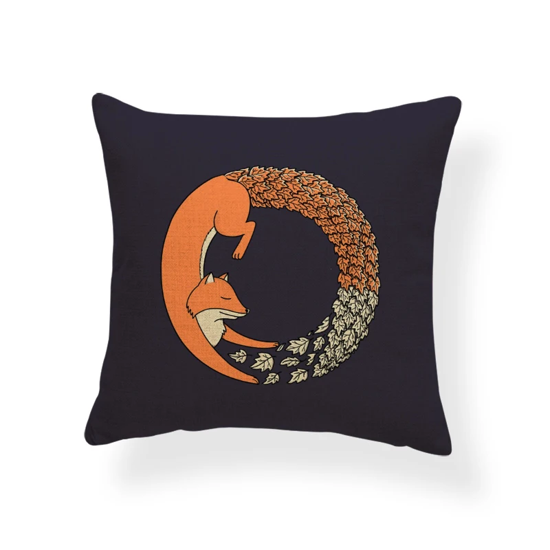 Милая аниме подушка для животных чашка кошка лиса клен белка ленивый Бостон