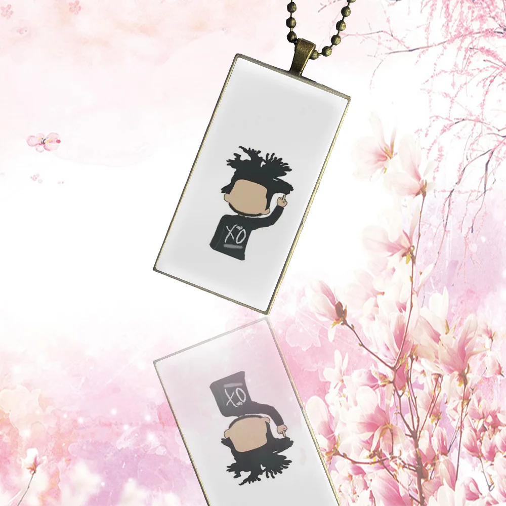 Бижутерия со стеклянными кабошонами из нержавеющей стали Цвет с длинным кулон