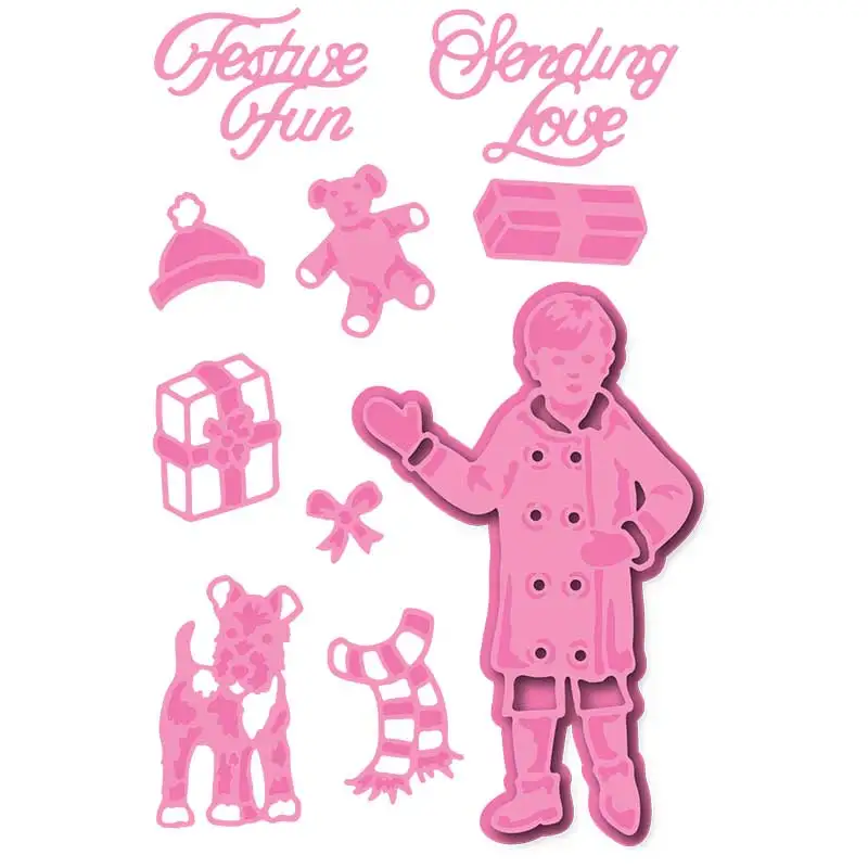 

2021 New CHRISTMAS Metal Cutting Dies for DIY Scrapbooking Crafts Dies Cut Stencil Make Photo Album Template Handmade Decoration