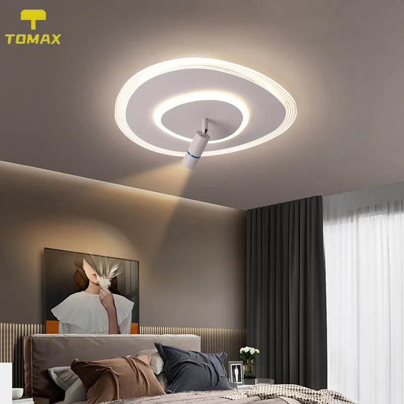 

【Remote Dimming】50CM Modern Ceiling Light with Spotlight for Living Bedroom Corridor Porch Ceiling Flush Mount Lighting Fixtures