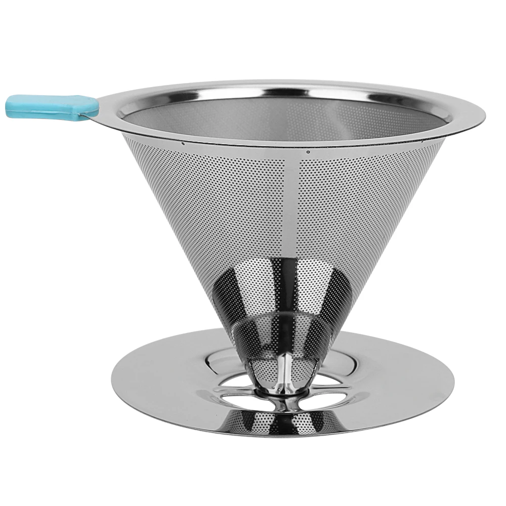 

Mesh Coffee Tea Filter Brew Drip Coffee Funnel Reusable Coffee Filter Kitchen Gadget Stainless Steel