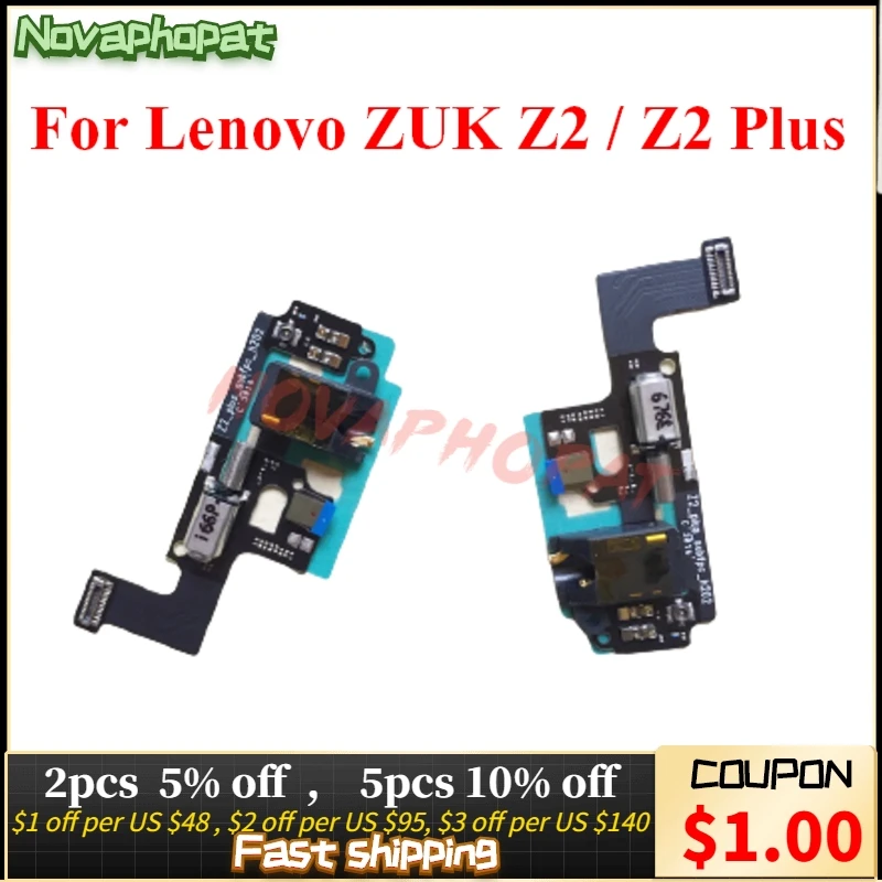 Novaphopat наушники аудио разъем сенсор гибкий кабель для Lenovo ZUK Z2 Plus/Z2 наушников
