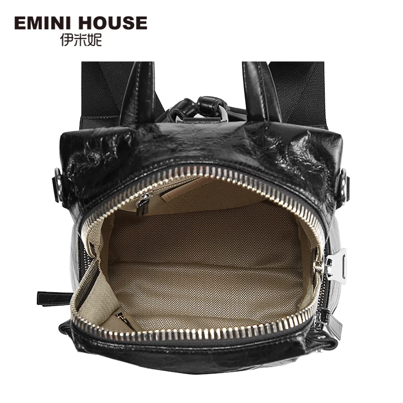 EMINI дом в стиле панк женский рюкзак несколько Способы ношения Женская сумка через