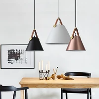 modern leather hanging lights norlux fancy europe pendant lamp led aluminum fixture home decoration dinning table bar bedroom