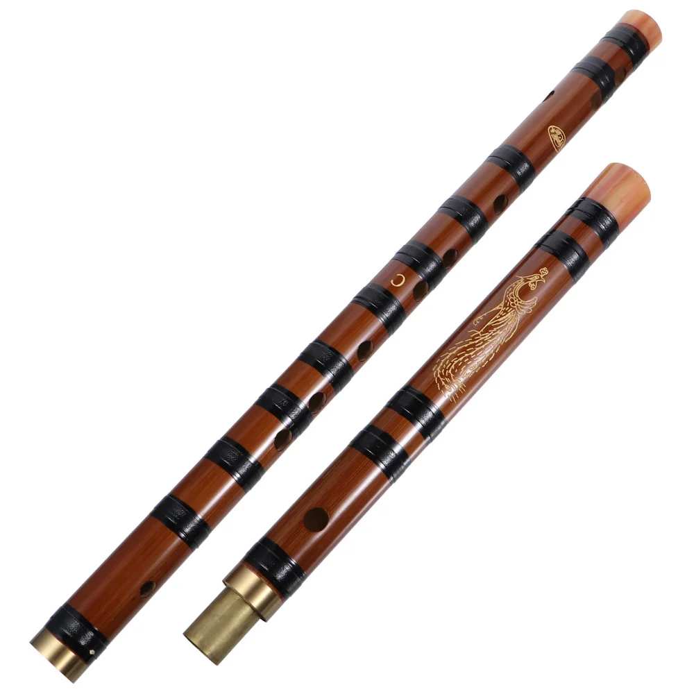

1 Set Chinese Bamboo Flute Two Section Flute Long Flute with Storage Box (Key)