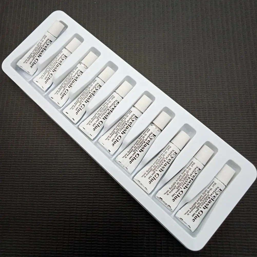 

10pcs / Lot False eyelash glue natural rubber Latex eyelash glue waterproof white eyelash glue false eyelash accessories