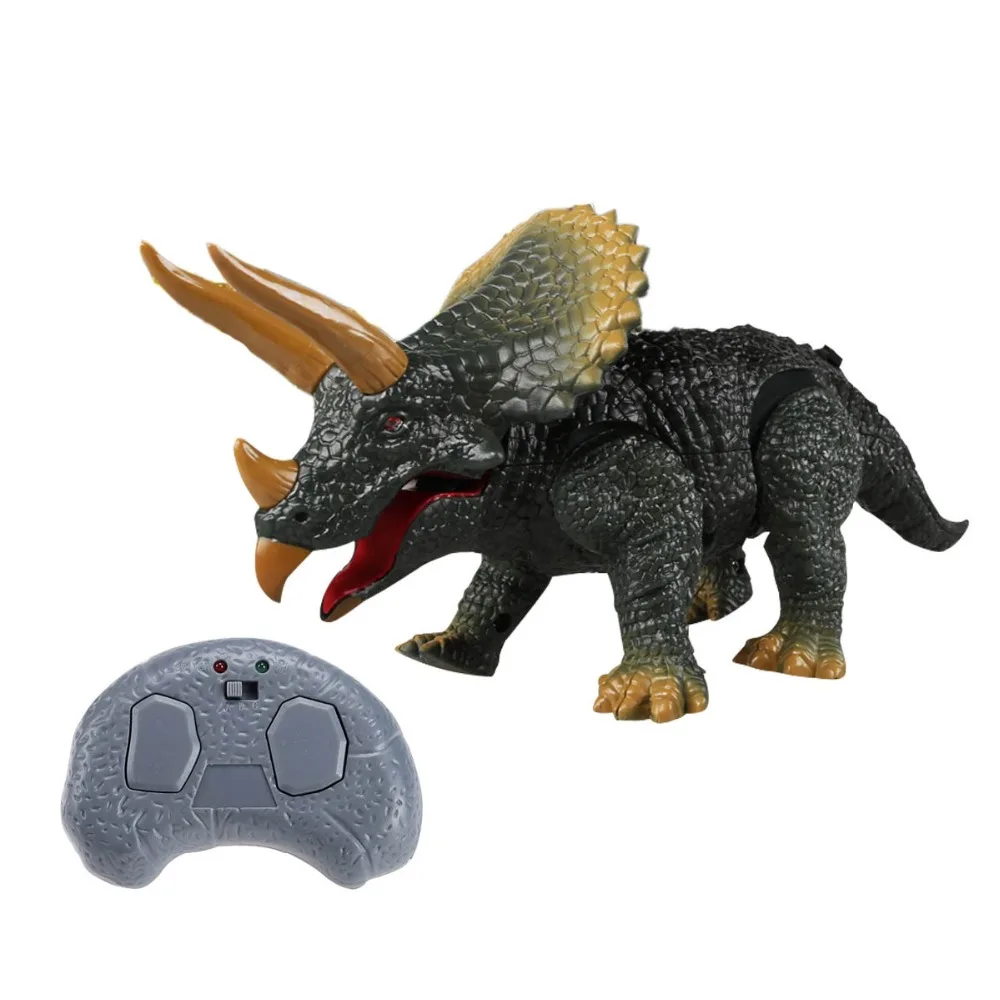 

RC Dinosaur Intelligent Walking Roaring Light Electric Animal Kids Toy Infrared Remote Control Halloween Gift Toys for Children