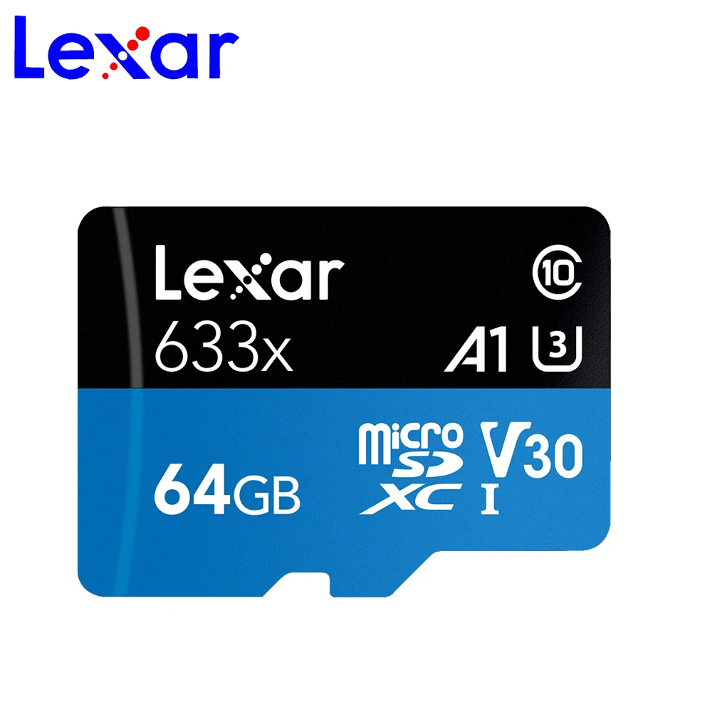 64 ГБ Lexar карта памяти SD 633x95M UHS-I Flash micro sd 512gb 1 ТБ microsd для дрона Gopro Sport camera SDXC Store card 32gb 64gb 128GB - Емкость: 64 ГБ