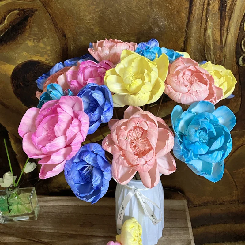 

1PC Colorful Flower Shape No Fire Scented Rattan For Reed Diffuser Replacement Stick DIY Home Living Room Bathroom Decor