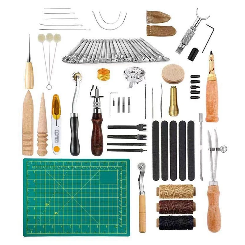 

Complete Craft Sewing Kit for Beginner/Professional- Leather Crafting Kit for Bookbinding, Sewing, Leather Working