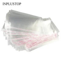 100300pcs opp poly bags transparent self adhesive clear cellophane packaging bag plastic wholesale thick cookie cards opp bags
