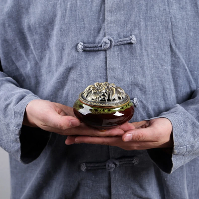 T керамические Благовония конфорки портативный фарфор курятник буддизм ладан