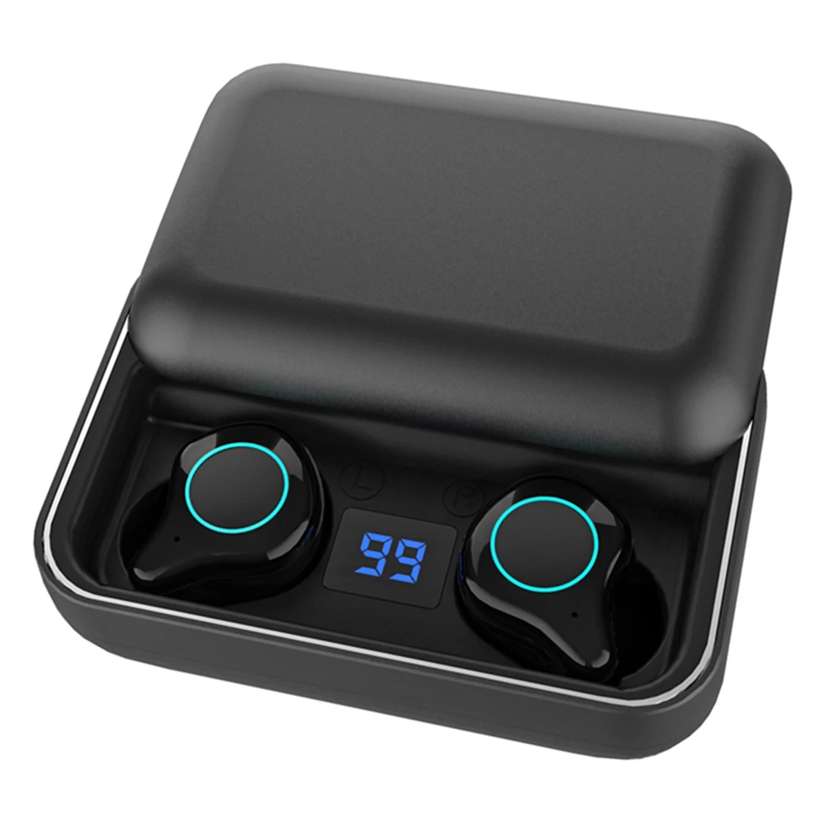 

TWS Wireless BT5.0 Earphone Hi-Fi Stereo In-Ear Earbuds Sports Headset​ Built-In Mic With 2600mAh Digital Display Charging Box