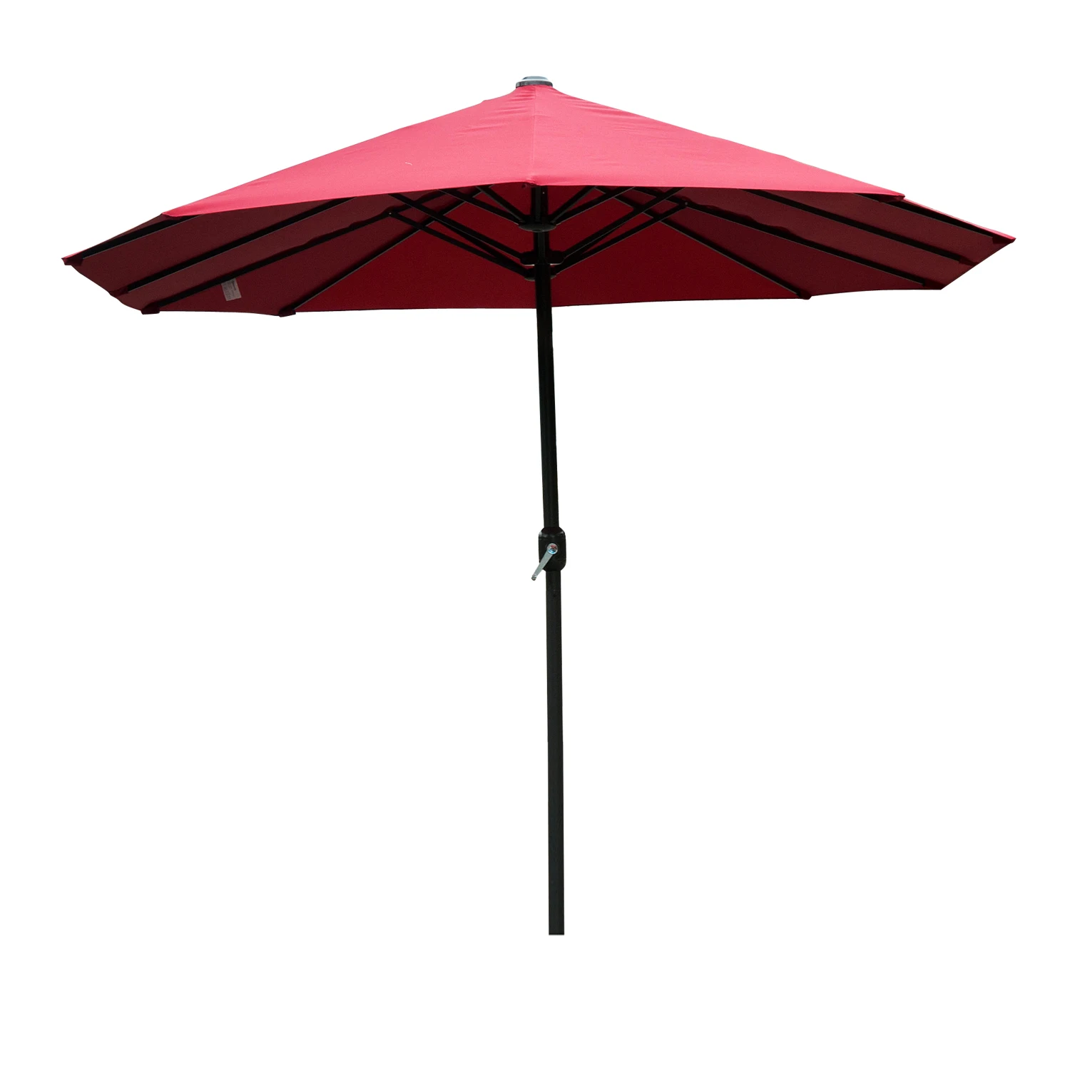Outsunny Umbrella Parasol garden Large outdoor Steel Polyester Fabric 4 6X2 Red Bordeaux |