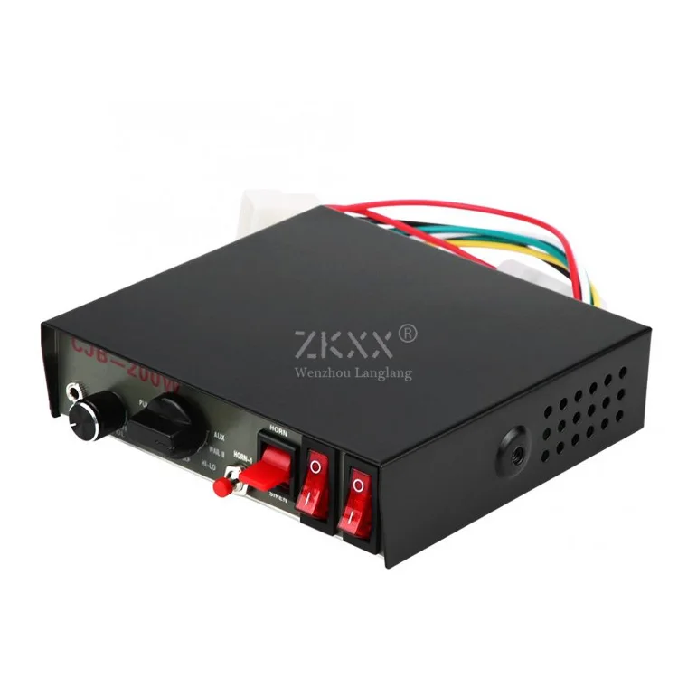 

200W new 12V 24V on-board alarm host with pager and 9-tone car alarm horn