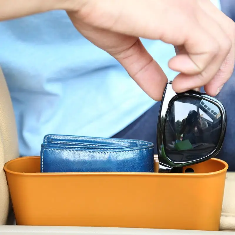 

Car Interior Hanging Storage Box Universal Container Mini Trash Bin