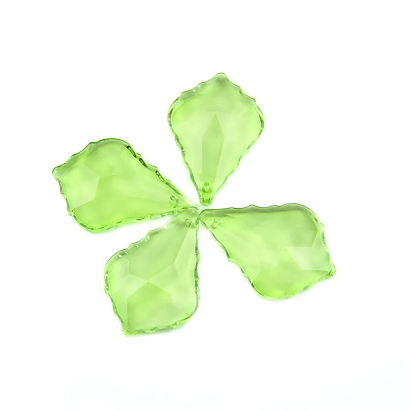 Большая Акция 50 мм смешанные цвета кленовый лист Висячие аксессуары Стеклянные