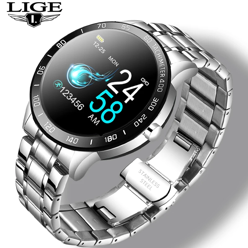 Смарт часы LIGE женские с тонометром и Пульсометром|Смарт-браслеты| |