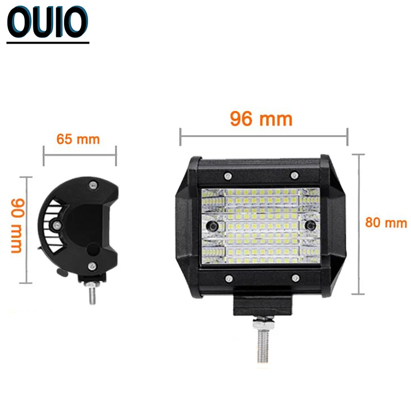 4 дюйма рабочий светильник Бар Светодиодный точечный 324 Вт внедорожных Barra